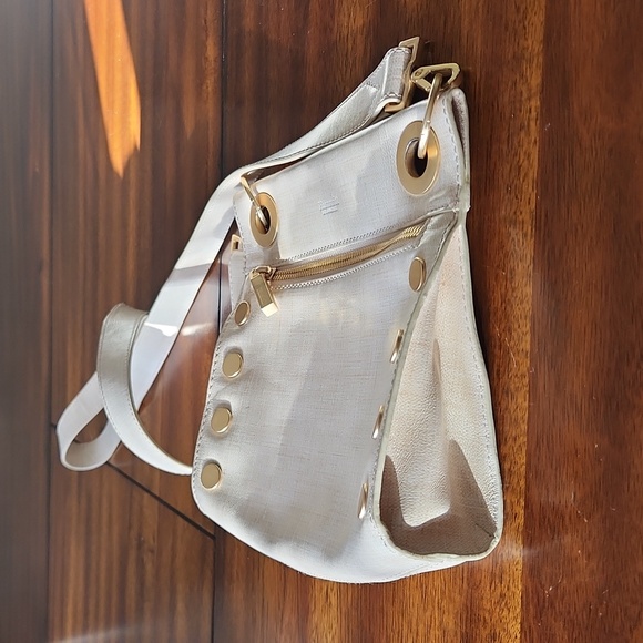 Hammitt Tony Semolina Cream/Brushed Gold Crossbody Bag - Picture 7 of 16